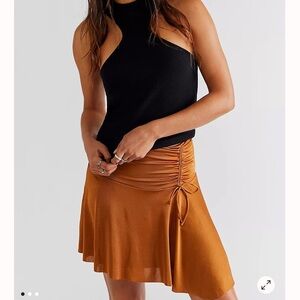 Free People Who's That Mini Skirt Cathaway Spice XS